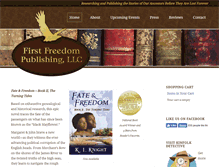 Tablet Screenshot of firstfreedompublishing.com